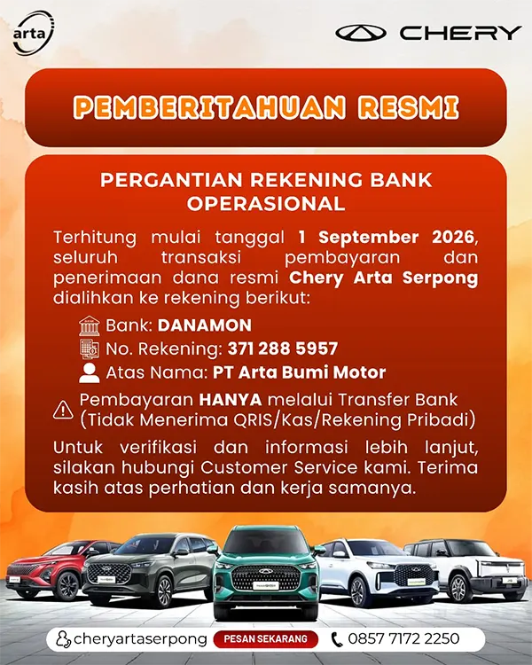 pemberitahuan-resmi-rekening-dealer-chery-arta-tangerang